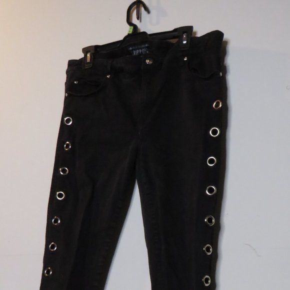 [ripped] Skinny Gothic Peekaboo eyelet pants Tripp NYC size 15 - Picture 8 of 16